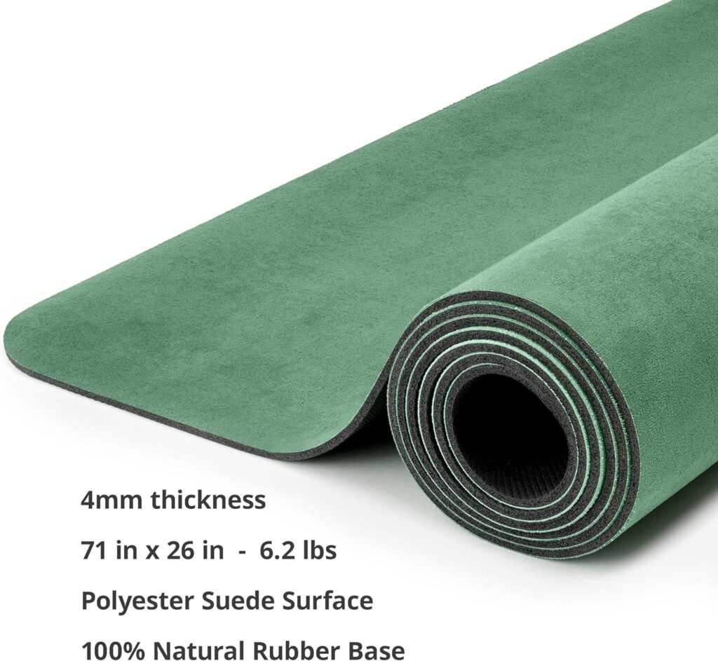 WeGym Premium Yoga Mat 4 mm Thick Large Exercise Mat Non-slip Anti-Tear Fitnesss Mat Men Womens Eco-friendly Yoga Mat for Yoga Pilates Home Workout